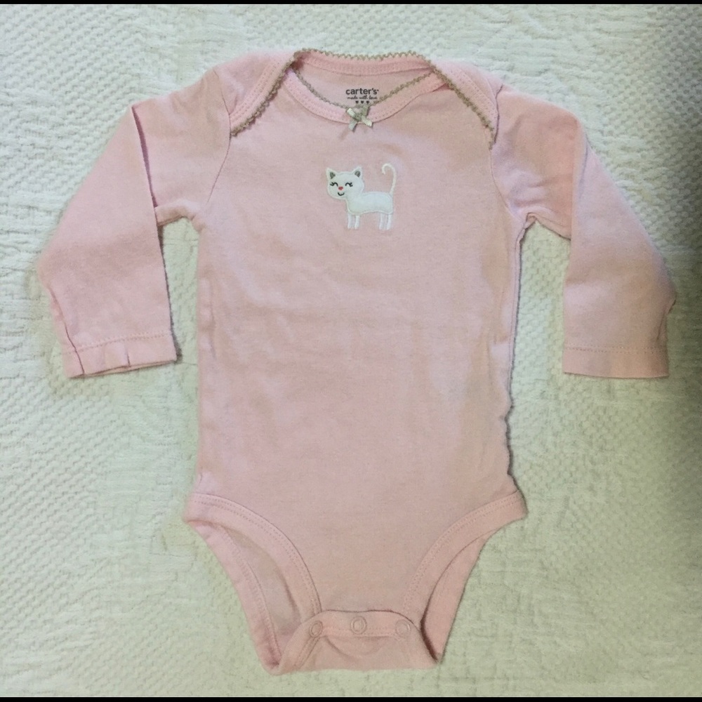 Carter’s Pink Cotton Onesie size 6 months
